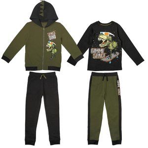 Member's Mark Boy's Favorite Everyday Mix & Match 4 Piece Outfit Space Dino
